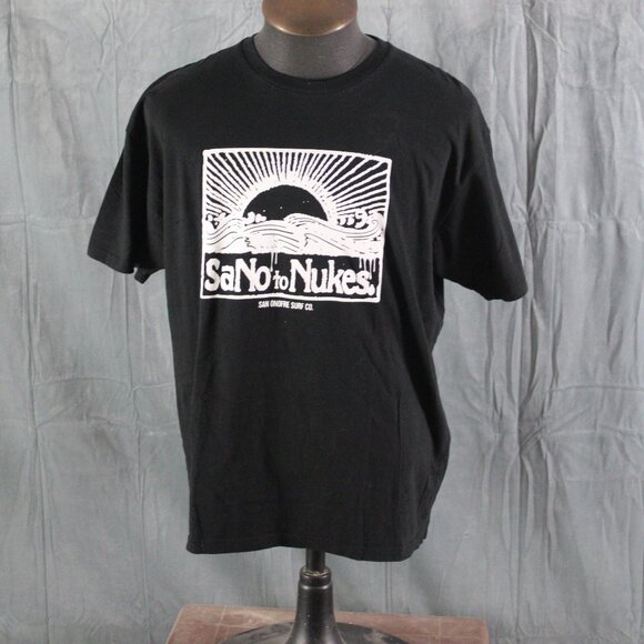 Surf Company Shirt - Sano No Nukes San Onofre Surf Co - Men's Extra-Large - Picture 1 of 7